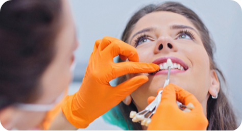 Preparação e colocação de facetas provisórias